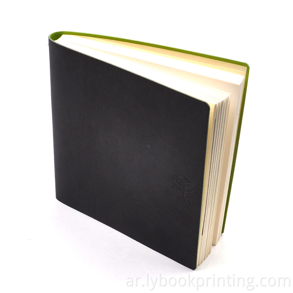 تغطية جلدية PU مخصصة دفتر Softcover المجلات الرسمية لأسلوب العمل مع جيب الورق